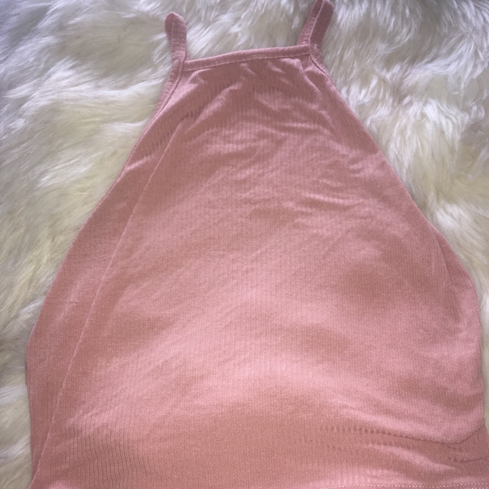 Papaya’s Pink High Neck Tank Top